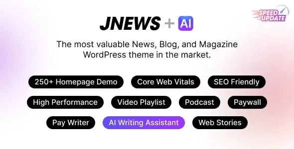 Jnews – wordpress newspaper magazine blog amp theme nulled